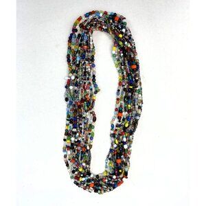 Glass Carnival Beads Necklaces New Orleans Mardi Gras Lot of 13